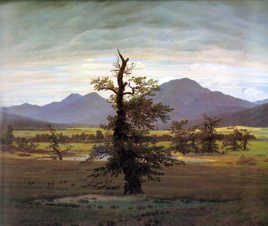 Landscape with Solitary Tree, David Casper Friedrich