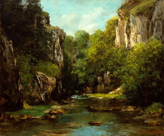 The Stream of the Black Well, Gustave Courbet