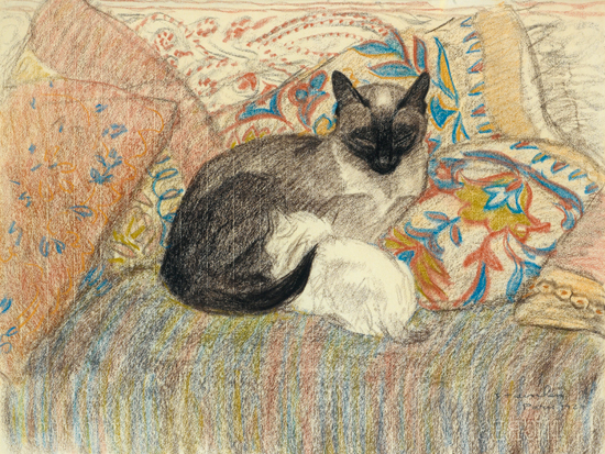 Cat with Her Kitten , Theophile-Alexandre Steinlen